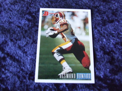 1993 Desmond Howard Washington Redskins Bowman Card #220