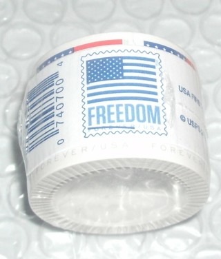 1 coil roll of 100 FREEDOM forever stamps brand new sealed