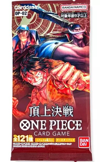 1 PACK Paramount War OP-02 One Piece Card Game CCG Japanese Sealed NEW