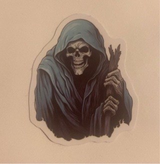 Grim reaper sticker