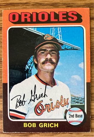 1975 Topps Bobby Grich baseball card 