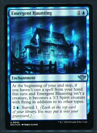 Emergent Haunting - Foil - Magic MTG 2024 Outlaws of Thunder Junction