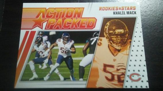 2021 PANINI ROOKIES & STARS ACTION PACKED KHALIL MACK CHICAGO BEARS FOOTBALL CARD# AP-26