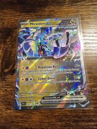 Pokemon Miraidon EX holo rare card 122/162