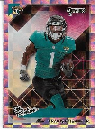 2021 DONRUSS TRAVIS ETIENNE JR. PRIZM REFRACTOR INSERT ROOKIE CARD