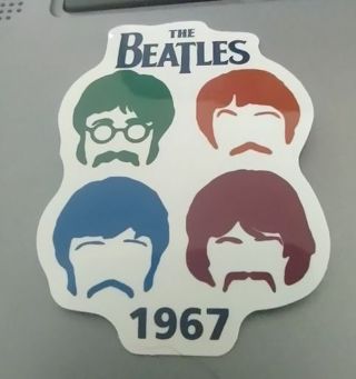 vinyl laptop stickers The Beatles for Laptop computer, xbox, or ps4 water bottle