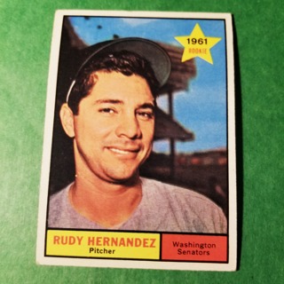 1961 - TOPPS BASEBALL CARD NO. 229 - RUDY HERNANDEZ ROOKIE - SENATORS