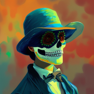 Listia Digital Collectible: Painted Day Of The Dead