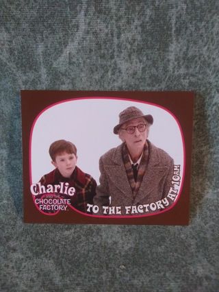 Charlie & The Chocolate Factory mini Trading Card