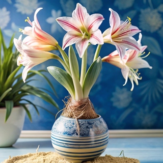 3 Amaryllis Bulbs (Belladonna Pink)