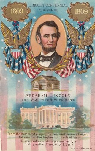 Vintage Unused Postcard: Pre Linen: (i1): Abraham Lincoln the Martyred President