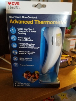 CVS HEALTH ONE TOUCH, NO CONTACT ADVANCED THERMOMETER