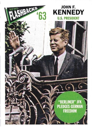 2012 Topps Heritage News Flashbacks #JKE John F. Kennedy