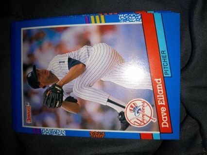 Dave Eiland 1991 Donruss New York Yankees