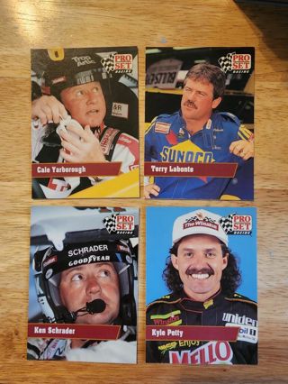 4 Nascar cards