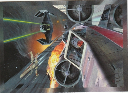 2017 Star Wars 40th Anniversary #158 Star Wars Licensing Art (Death Star Battle)