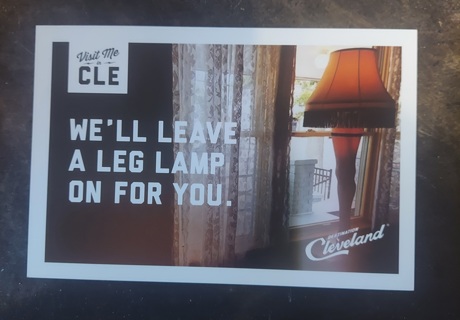 We'll Leave A Leg Lamp On For You Postcard 