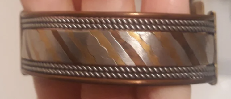 Mixed Metal Cuff Bracelet