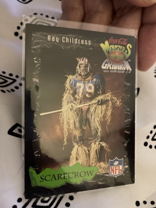 Ray Childress -Houston Oilers -Scarecrow Coca-Cola Monsters of the Gridiron 