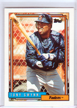 Tony Gwynn,, 1992 Topps Card #270, San Diego Padres, Hall of Famer, (L3