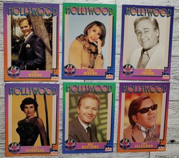 6 Hollywood 1991 Cards