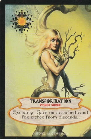 Vintage Collectible Trade Card: Art: Brothers Vallejo: Harborian Gates: Transformation