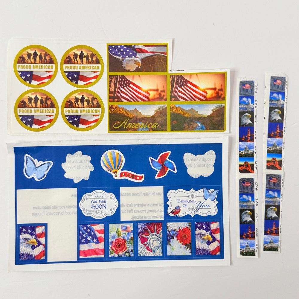 Free: Patriotic Sticker Lot 