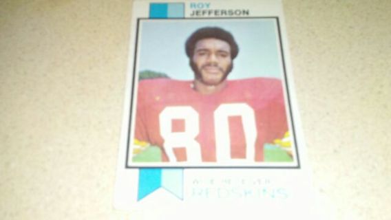 1973 TOPPS ROY JEFFERSON WASHINGTON REDSKINS FOOTBALL CARD