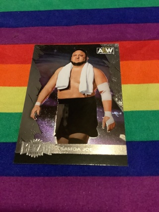 WWE Skybox AEW Metal Universe Collectible Wrestling Card #100 Samoa Joe 