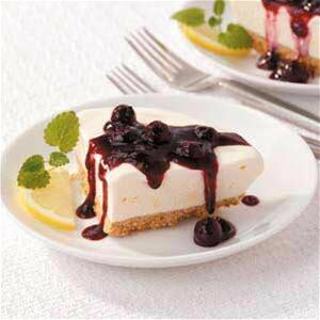 Lemonade Pie with Blueberry Sauce recipe card