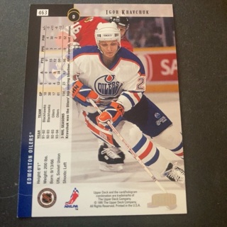 Edmonton Oilers Igor kravchuk