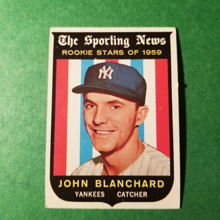 1959 - TOPPS EXMT - NRMT BASEBALL - CARD NO. 117 - JOHN BLANCHARD ROOKIE  - YANKEES