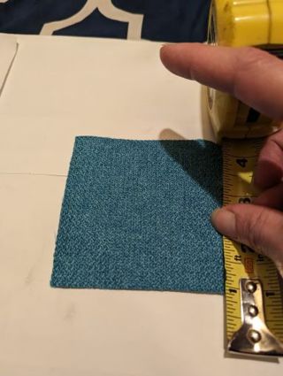 Fabric square (turquoise)