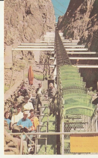 Vintage Unused Postcard: b: Cable Car at Royal Gorge, Canon City, CO