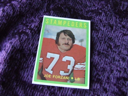 1972 Joe Forzani Calgary Stampeders O Pee Chee Card #61