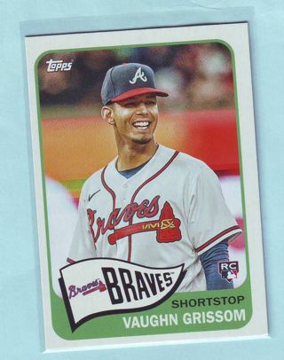 2023 Topps Archives Vaughn Grissom ROOKIE Baseball Card # 120 Braves