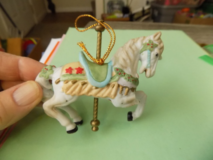 4 inch porcelain carousel horse # 5