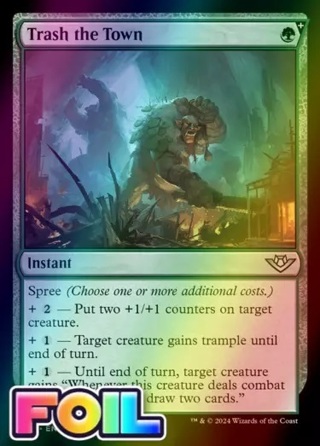  Trash the Town OTJ MTG 186 FOIL UNCOMMON