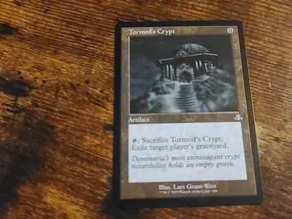 Magic the gathering mtg Tormods Crypt retro frame Dominaria remastered