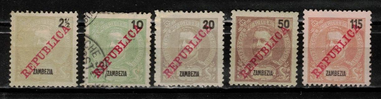 Zambezia Stamps from 1911