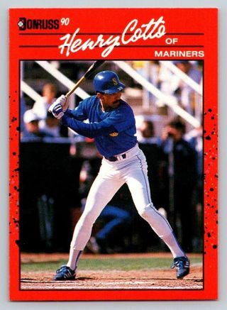 Henry Cotto 1992 Score Seattle Mariners