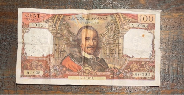 1977 France 100 Francs Note