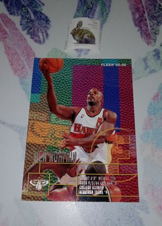 1996 Fleer SkyBox NBA Hen Norman Basketball Ball Card