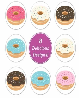 ↗️⭕SPECIAL⭕(48) 1" DONUT STICKERS!!⭕
