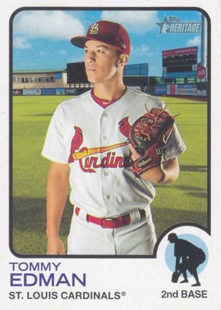 Tommy Edman 2022 Topps Heritage St. Louis Cardinals