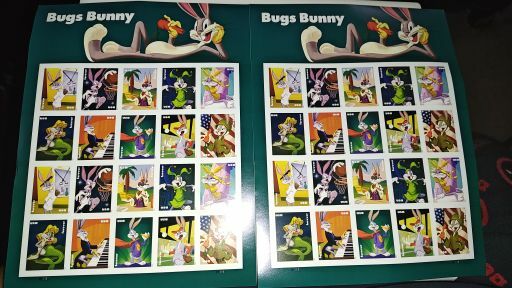 FREE: 2 Sheets of 20 Bugs Bunny 80th Anniversary USPS Forever Stamps (40 Stamps Total)NEW