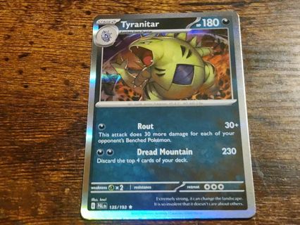 Pokemon Tyranitar holo rare 135/193