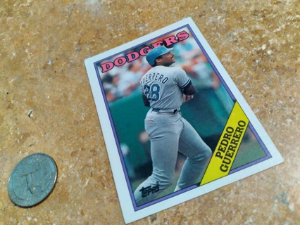 '88 Topps Los Angeles Dodgers Pedro Guerrero 