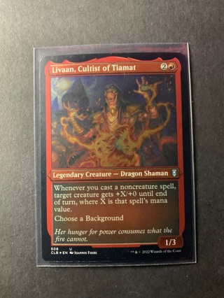 Magic MTG CLB - Livaan, Cultist Of Tiamat (Etched Foil Uncommon)