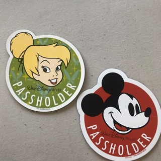 Disney Passholder Car Magnets, Mickey & Tinkerbell, Free Mail